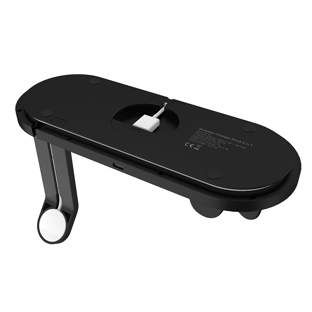 Amper 5-in-1 Dock and Wireless Charger for smartphone, iPhone, Apple Watch, AirPods - Amper HQ