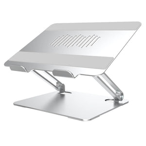 Amper Dual Hinge Adjustable Aluminium Laptop Stand - Silver