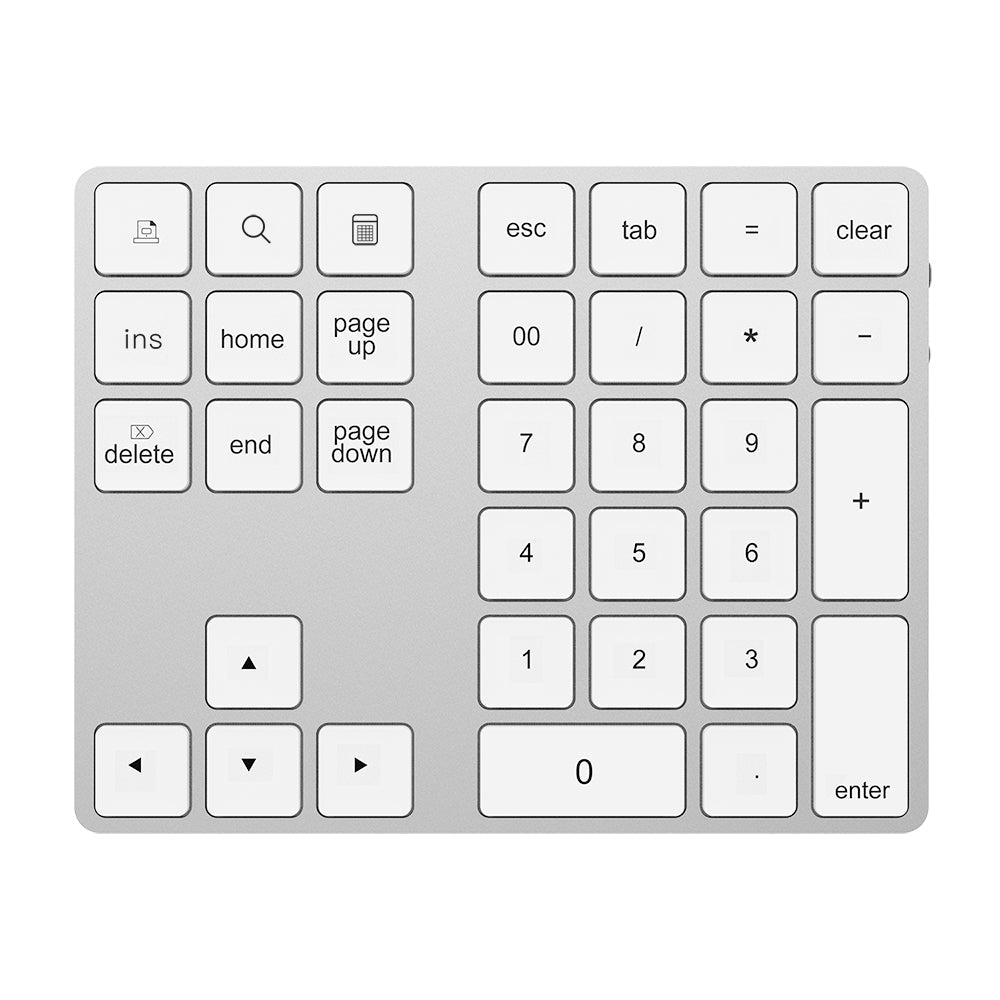 Amper Aluminium USB-C Bluetooth Extended Keypad With 2 USB Ports - Amper HQ