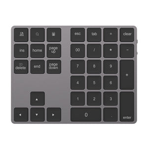 Amper Aluminium USB-C Bluetooth Extended Keypad With 2 USB Ports - Amper HQ