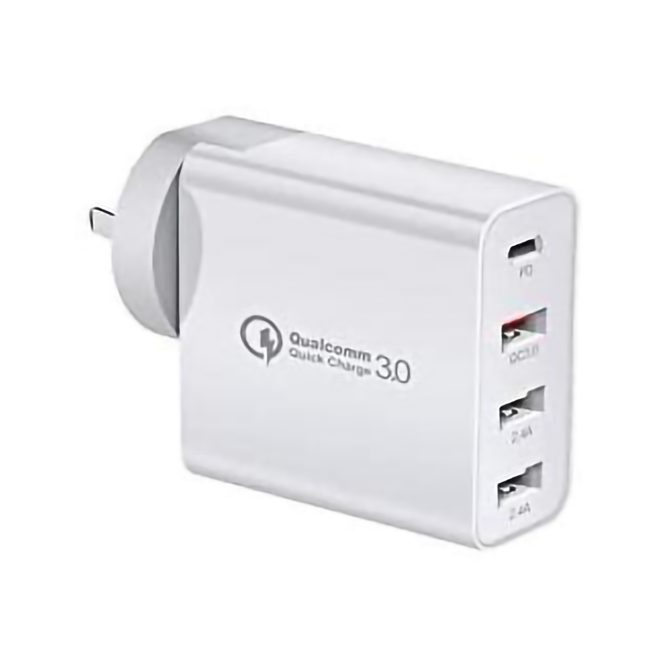 48W 4-Port Qualcomm Charger Quick Charge 3.0 (30W PD USB-C) - Amper HQ