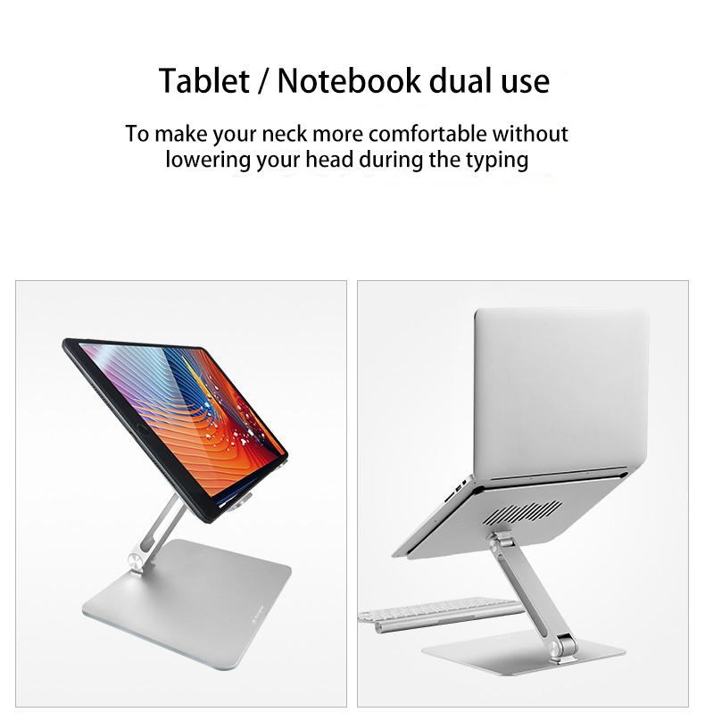 Amper Adjustable Aluminium Laptop Stand - Also Compatible With iPad - Amper HQ