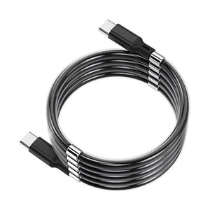 Amper 1.8 Metre Type-C To Type-C Magnetic Self Winding Fast Charging Cable - Amper HQ