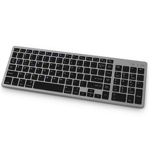 Amper Alloy-Look Compact Rechargeable Bluetooth Keyboard For Windows and Mac OS - Amper HQ