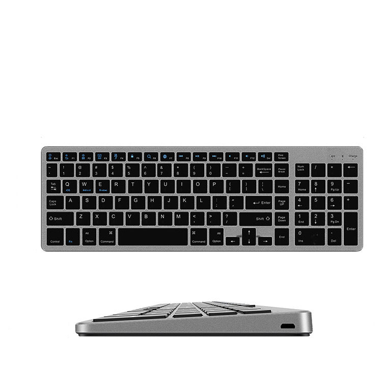 Amper Alloy-Look Compact Rechargeable Bluetooth Keyboard For Windows and Mac OS - Amper HQ