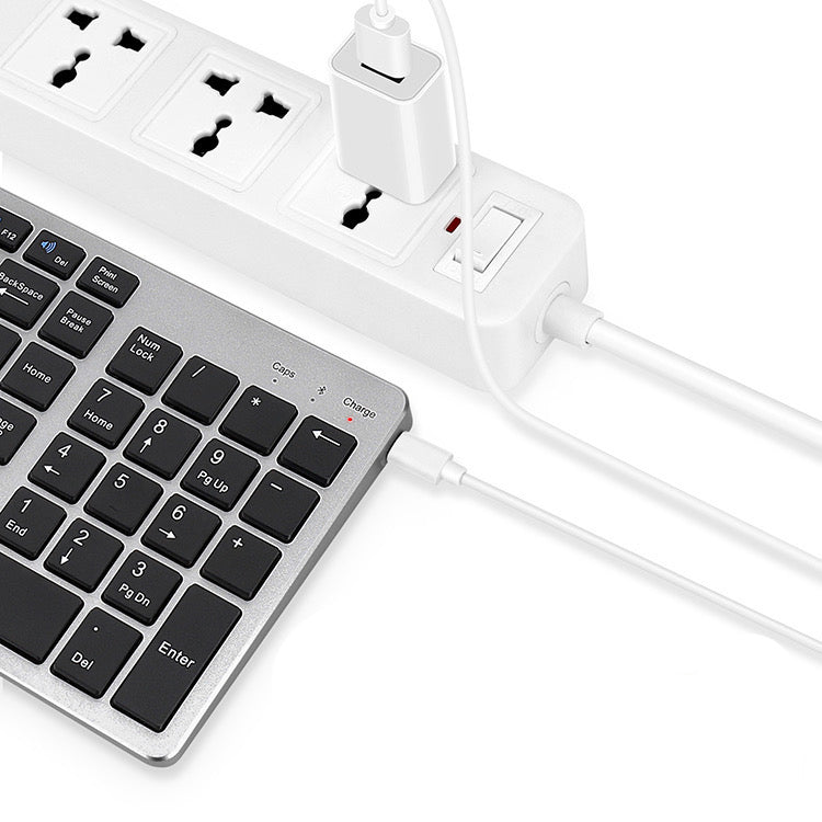 Amper Alloy-Look Compact Rechargeable Bluetooth Keyboard For Windows and Mac OS - Amper HQ