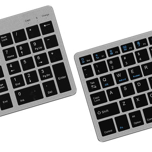 Amper Alloy-Look Compact Rechargeable Bluetooth Keyboard For Windows and Mac OS - Amper HQ