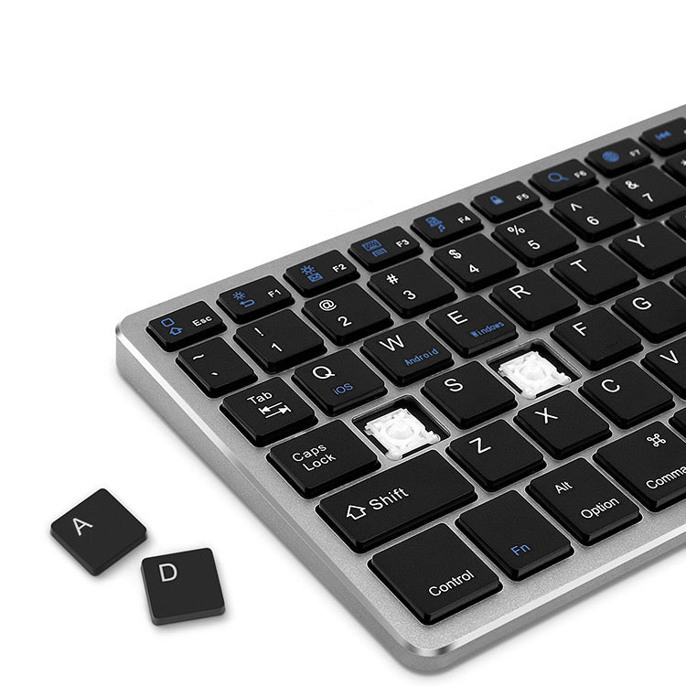 Amper Alloy-Look Compact Rechargeable Bluetooth Keyboard For Windows and Mac OS - Amper HQ