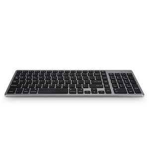 Amper Alloy-Look Compact Rechargeable Bluetooth Keyboard For Windows and Mac OS - Amper HQ