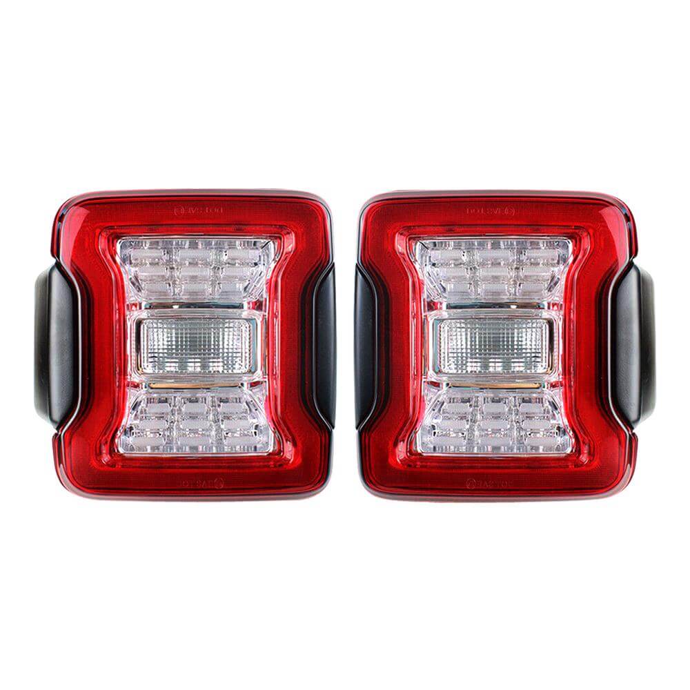 JL Tail Light Conversion Kit for JK Jeep Wrangler 07-18 JK/ JKU - Clear - Amper HQ