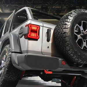 JL Tail Light Conversion Kit for JK Jeep Wrangler 07-18 JK/ JKU - Clear - Amper HQ