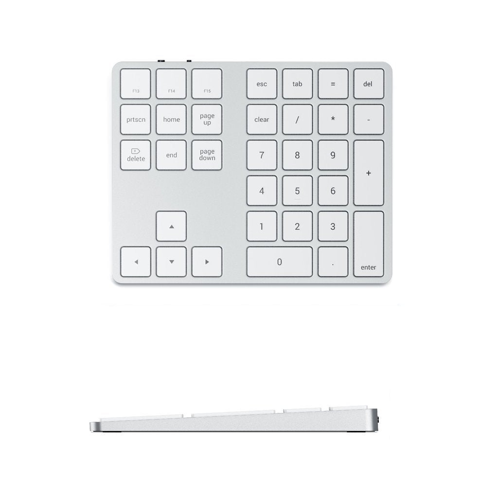 Amper Aluminium USB-C Bluetooth Extended Keypad With 2 USB Ports - Amper HQ